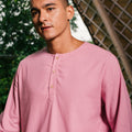 The Embun Collection Men Kurta in Lavender Pink - Umbi