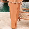 The Embun Collection Women Classic Skirt in Brown Diamond Print - Umbi