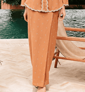 The Embun Collection Women Classic Skirt in Brown Diamond Print - Umbi