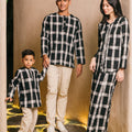 The Embun Collection Women Classic Skirt in Checked Black - Umbi