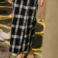 The Embun Collection Women Classic Skirt in Checked Black - Umbi