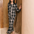 The Embun Collection Women Classic Skirt in Checked Black - Umbi