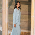 The Embun Collection Women Classic Skirt in Sky Blue - Umbi