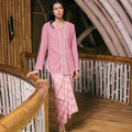 The Embun Collection Women Embroidered Kebaya Top in Lavender Pink - Umbi