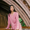 The Embun Collection Women Embroidered Kebaya Top in Lavender Pink - Umbi