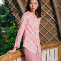 The Embun Collection Women Embroidered Kebaya Top in Mawar Print - Umbi