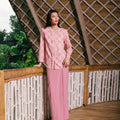 The Embun Collection Women Embroidered Kebaya Top in Mawar Print - Umbi