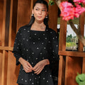 The Embun Collection Women Kebaya 2 - in - 1 in Black Pelita Print - Umbi