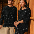 The Embun Collection Women Kebaya 2 - in - 1 in Black Pelita Print - Umbi