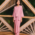 The Embun Collection Women Kebaya 2 - in - 1 in Checked Pink - Umbi