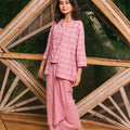 The Embun Collection Women Kebaya 2 - in - 1 in Checked Pink - Umbi
