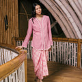 The Embun Collection Women Pareo Skirt in Mawar Print - Umbi
