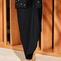 The Embun Collection Women Wrap Skirt in Black - Umbi