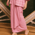 The Embun Collection Women Wrap Skirt in Lavender Pink - Umbi
