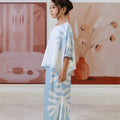 The Galleria Collection Girl Saloma Set In Baby Blue Ivy Print - Umbi