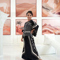 The Galleria Collection Girl Saloma Set In Black Athens Print - Umbi
