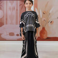The Galleria Collection Girl Saloma Set In Black Athens Print - Umbi