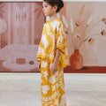 The Galleria Collection Girl Saloma Set In Golden Yellow Winter Print - Umbi