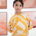 The Galleria Collection Girl Saloma Set In Golden Yellow Winter Print - Umbi