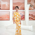 The Galleria Collection Girl Saloma Set In Golden Yellow Winter Print - Umbi