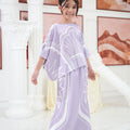 The Galleria Collection Girl Saloma Set In Lilac Athens Print - Umbi