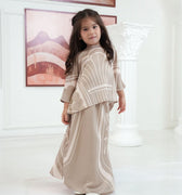 The Galleria Collection Girl Saloma Set In Sand Athens Print - Umbi