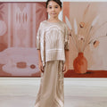 The Galleria Collection Girl Saloma Set In Sand Athens Print - Umbi