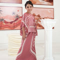 The Galleria Collection Girl Saloma Set In Warm Pink Athens Print - Umbi