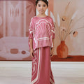 The Galleria Collection Girl Saloma Set In Warm Pink Athens Print - Umbi