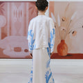 The Galleria Collection Pt.1 Girl Saloma Set In Light Blue Forest Print - Umbi