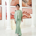 The Galleria Collection Pt.1 Girl Saloma Set In Mint Green Crystal Print - Umbi