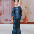 The Galleria Collection Pt.1 Girl Saloma Set In Navy Blue Forest Print - Umbi