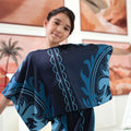 The Galleria Collection Pt.1 Girl Saloma Set In Navy Blue Forest Print - Umbi
