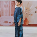 The Galleria Collection Pt.1 Girl Saloma Set In Navy Blue Forest Print - Umbi