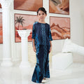 The Galleria Collection Pt.1 Girl Saloma Set In Navy Blue Forest Print - Umbi