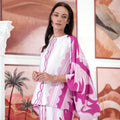 The Galleria Collection Pt.1 Women Saloma Set In Barbie Pink Forest Print - Umbi