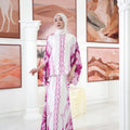 The Galleria Collection Pt.1 Women Saloma Set In Barbie Pink Forest Print - Umbi