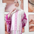 The Galleria Collection Pt.1 Women Saloma Set In Barbie Pink Forest Print - Umbi