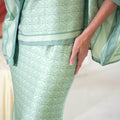 The Galleria Collection Pt.1 Women Saloma Set In Mint Green Crystal Print - Umbi