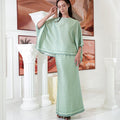 The Galleria Collection Pt.1 Women Saloma Set In Mint Green Crystal Print - Umbi