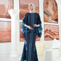 The Galleria Collection Pt.1 Women Saloma Set In Navy Blue Forest Print - Umbi