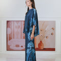 The Galleria Collection Pt.1 Women Saloma Set In Navy Blue Forest Print - Umbi