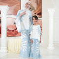 The Galleria Collection Women Saloma Set In Baby Blue Ivy Print - Umbi