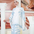The Galleria Collection Women Saloma Set In Baby Blue Ivy Print - Umbi