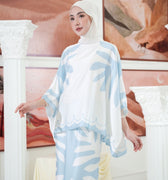 The Galleria Collection Women Saloma Set In Baby Blue Ivy Print - Umbi