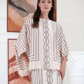The Galleria Collection Women Saloma Set In Beige Maze Print - Umbi