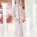 The Galleria Collection Women Saloma Set In Beige Maze Print - Umbi