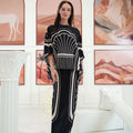 The Galleria Collection Women Saloma Set In Black Athens Print - Umbi
