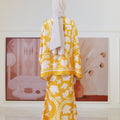 The Galleria Collection Women Saloma Set In Golden Yellow Winter Print - Umbi