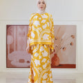 The Galleria Collection Women Saloma Set In Golden Yellow Winter Print - Umbi